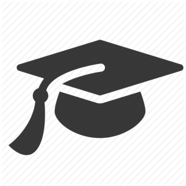 Graduation Symbols Clipart - Hat Graduation Logo Png (370x370)