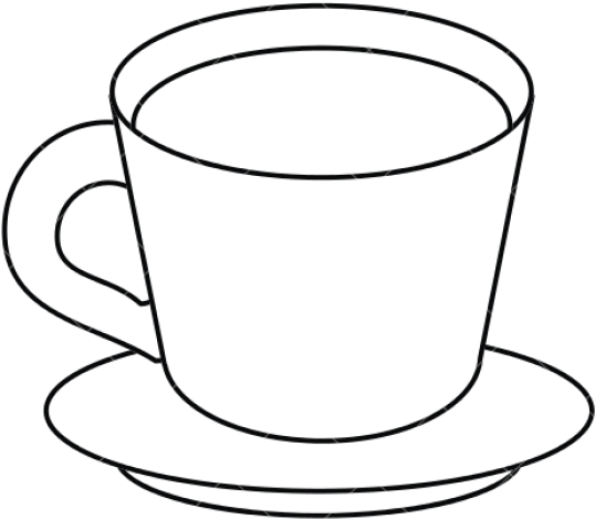Teacup Clipart Cup Saucer - Clipart Of Cup Plate (640x480)