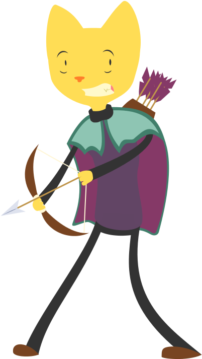 Lache, The Scaredy Cat A Cat With Severe Confidence - Illustration (460x800)