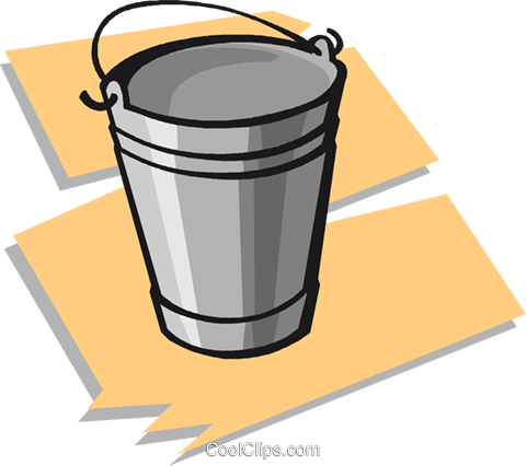 Pail Royalty Free Vector Clip Art Illustration - Bucket (480x426)