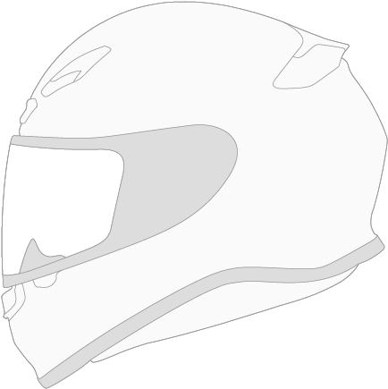 Helmet - Shoei Helmet Template (505x504)