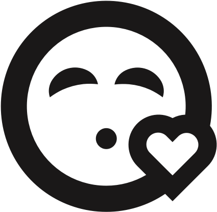 Fat Face Black - Circle (512x512)