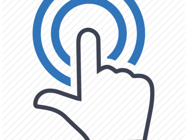 Fingers Clipart Touch Screen - Biometric Authentication Icon (640x480)