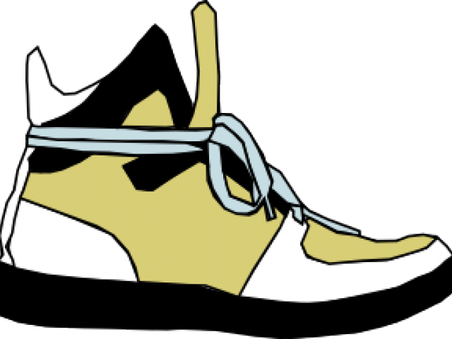 Shoe Clipart Side View - Foot With Shoe Cartoon (640x480)