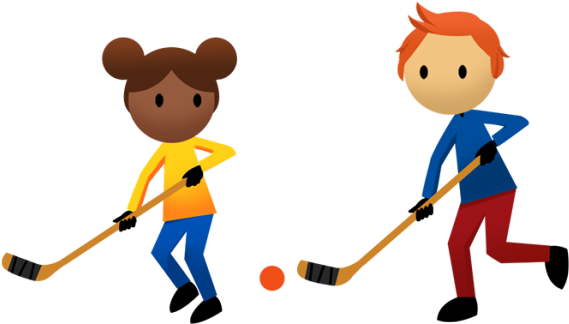 Sports Activities Clipart Weekend Activity - Clip Art Floor Hockey (640x480)