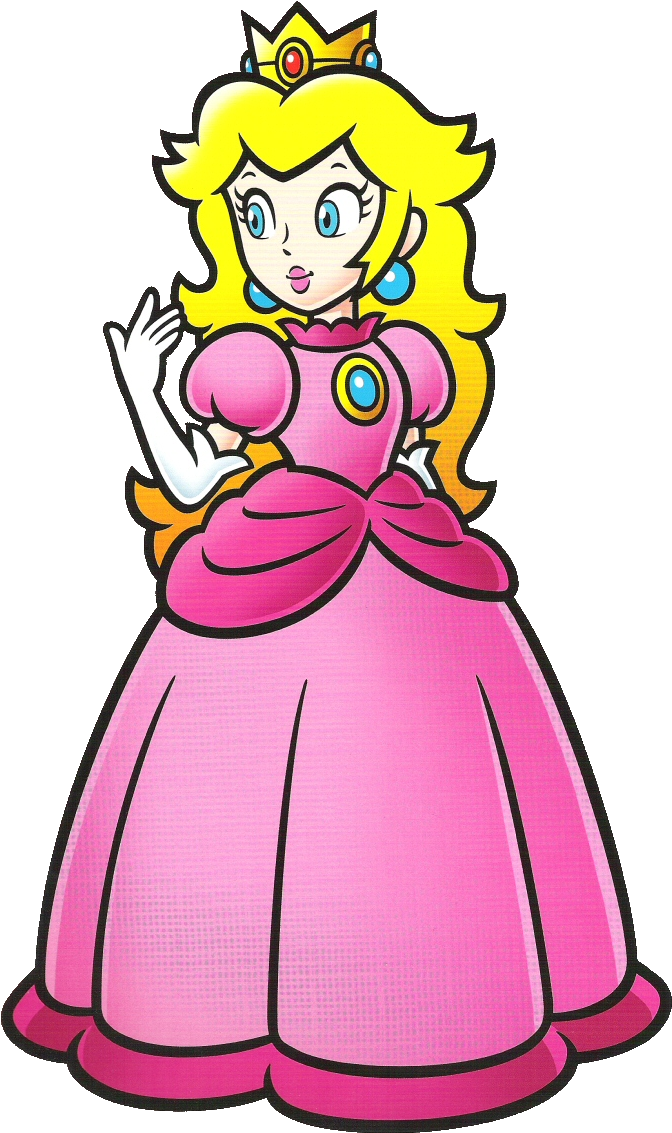 Princess Peach Clipart Mushroom - Princess Peach 2d Artwork (694x1148)