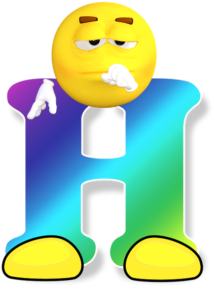 Abc-1663397 960 - Smiley Letter H (620x620)