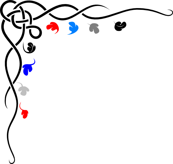 Scroll American Clip Art At Clkercom Vector Online - Invitation Border Designs Png (600x568)