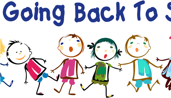Back To School Clipart January - Community Playgroup (570x337)