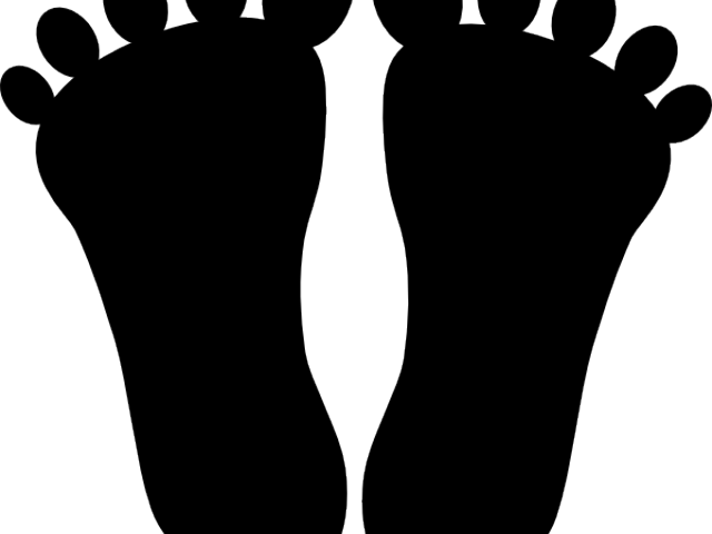 Big Foot Clipart Toe - Large Footprints (640x480)