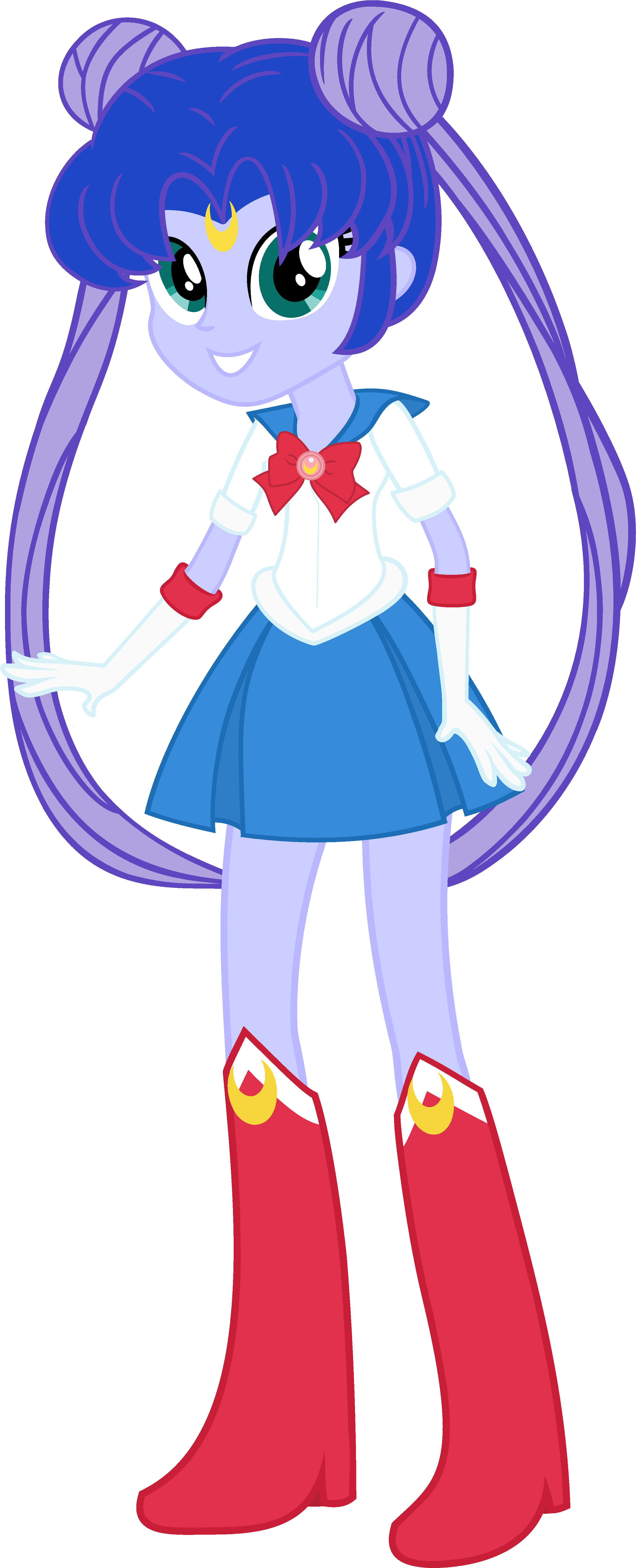 Beavernator, Equestria Girls, Princess Luna, Safe, - My Little Pony Equestria Girls Sailor Moon (2800x6720)