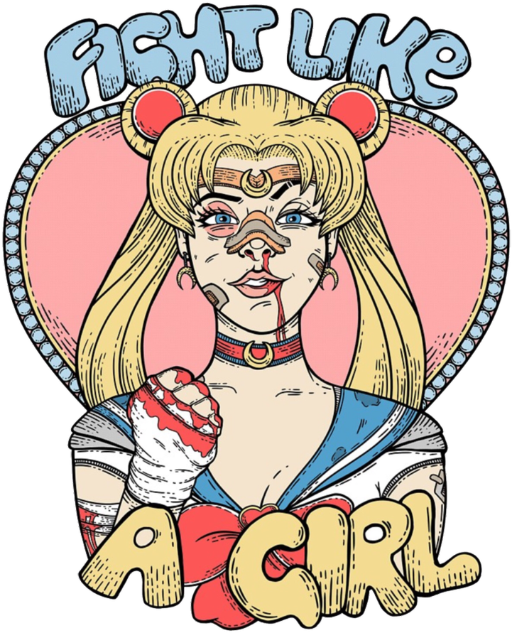 Fight Like A Girl Sailor Moon (750x905)