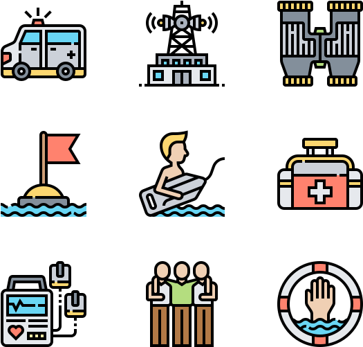 Lifeguard And Emergency Services - Icon (600x564)