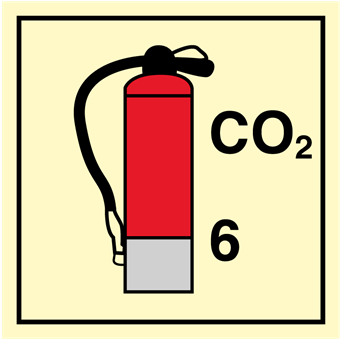 Co2 Extinguisher 6 Kg - Fire Extinguisher Imo Symbol (360x360)