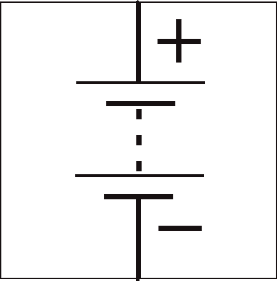 Symbol Large-size Battery Schematic Symbol Clipart - Cross (1100x1114)
