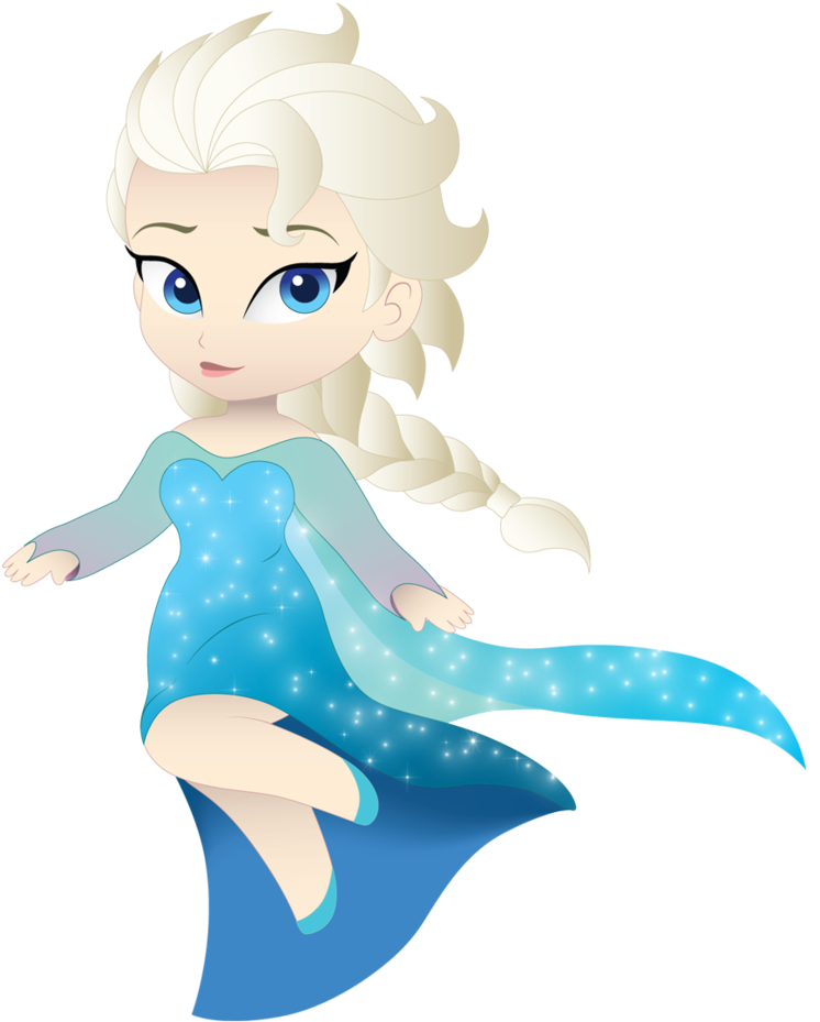 Chibi Frozen Elsa - Illustration (774x1032)