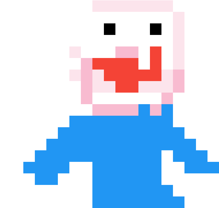 Princess Elsa And Anna - Pixel Art (1184x1184)