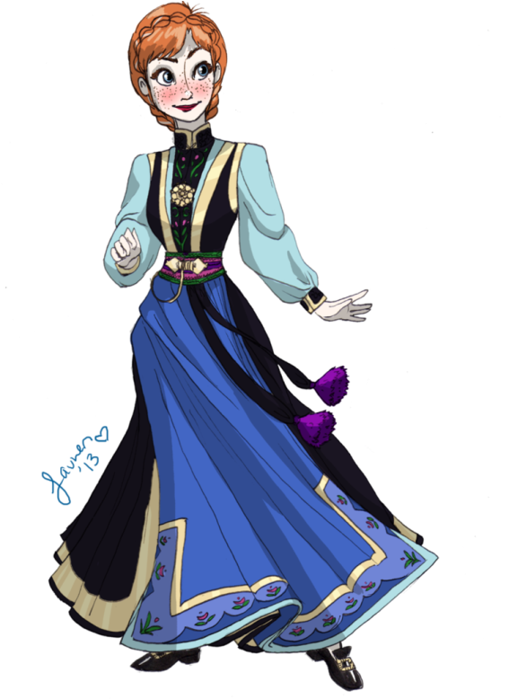 Pin Frozen Anna Clip Art - Illustration (567x800)