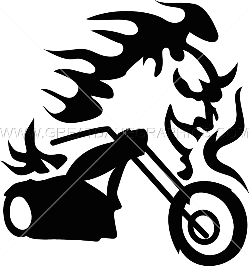 Flames Clipart Chopper - Illustration (825x881)