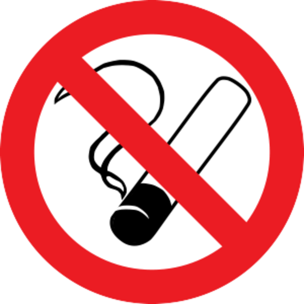 Smoking In The Vehicle Is Strictly Forbidden - Prohibition Sign (600x600)