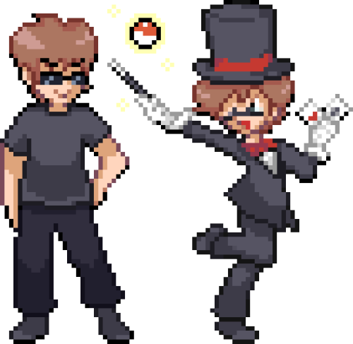 Wanted To Try Making Trainer Sprites Again For The - Darkrai Sprite (500x487)