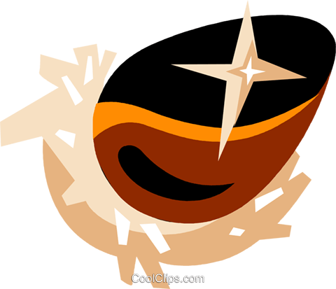 Golden Egg Royalty Free Vector Clip Art Illustration - Illustration (480x413)