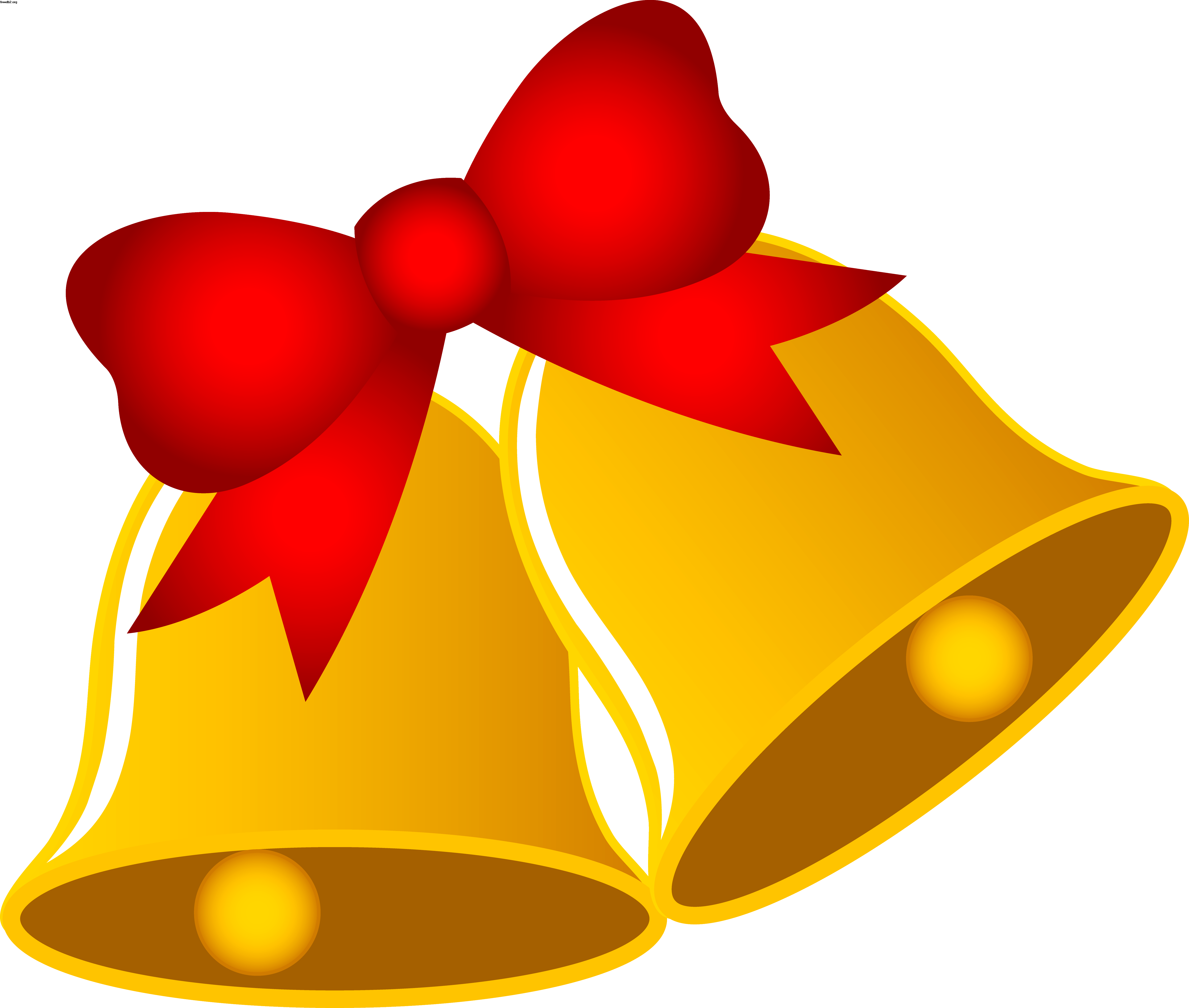 Christmas Tree Clipart Free - Clip Art Christmas Bells (5658x4799)