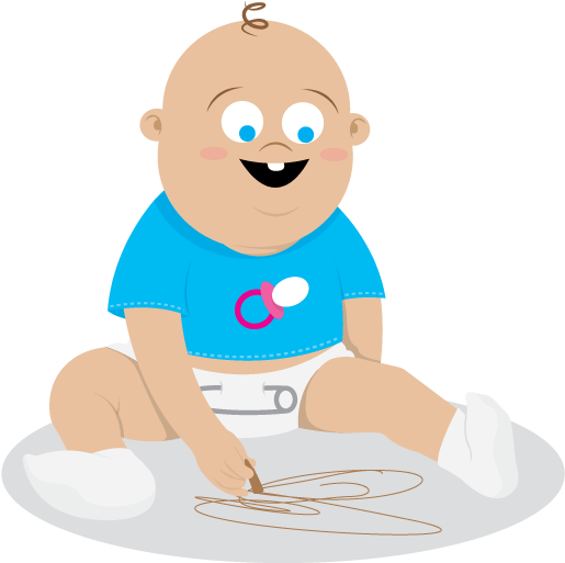 Toddler And Early Infancy - Cartoon (792x612)