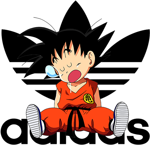 Bleed Area May Not Be Visible - Goku Adidas (600x516)