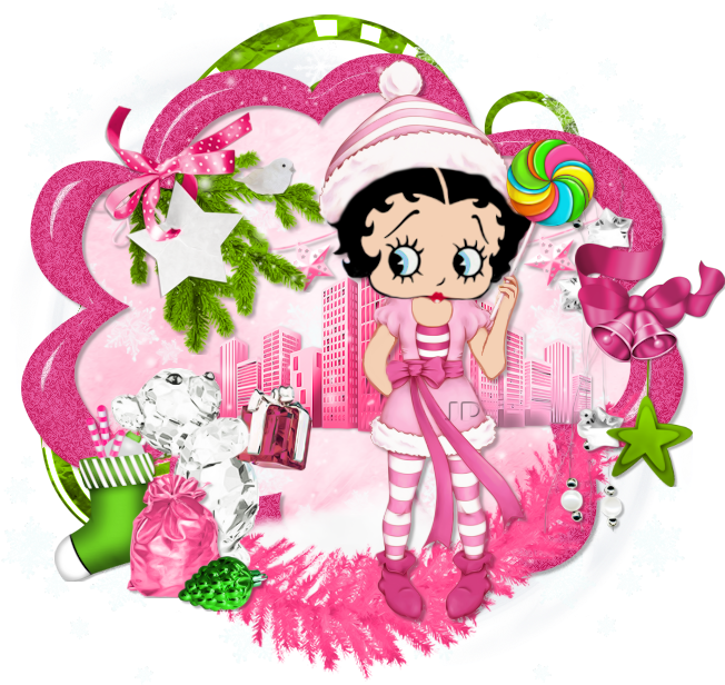 Betty Boop Pictures, Summer Wreath, Christmas 2016, - Betty Boop (652x616)