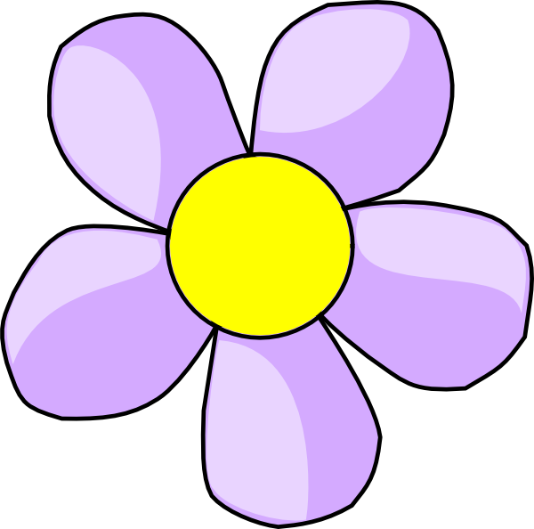 Plant Clipart Aqua - Light Blue Clipart Flower (600x594)