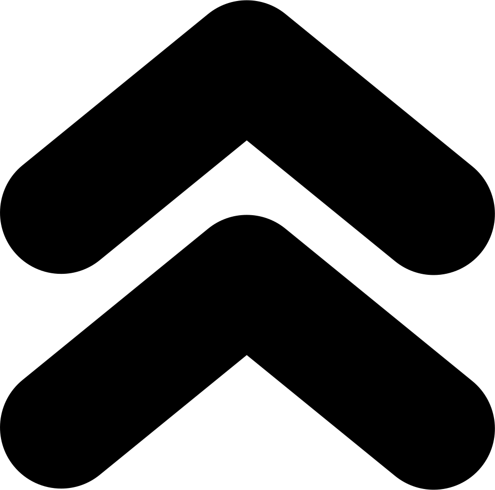 Up Arrow Transparent Images - Double Up Arrow Icon (980x970)