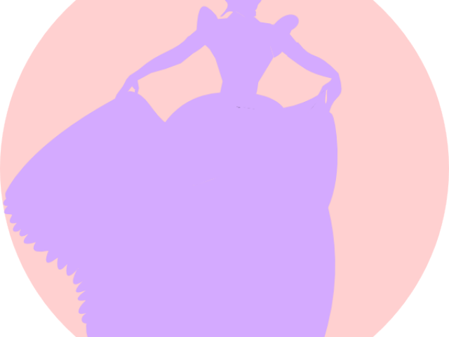 Crown Clipart Lavender - Princess Silhouette (640x480)