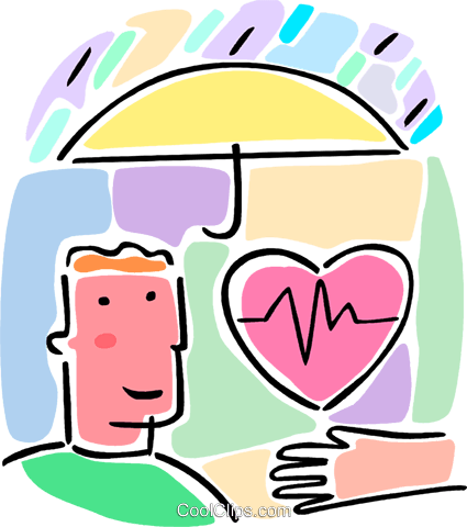 Health Insurance Concept With Heart Royalty Free Vector - Health Insurance Concept With Heart Royalty Free Vector (425x480)