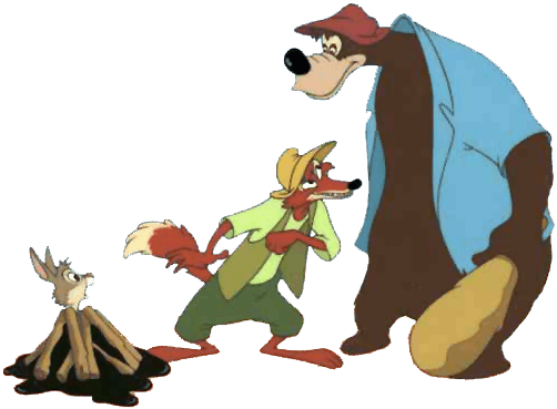 Brer Rabbit Clipart - Brer Rabbit Fox And Bear (565x401)