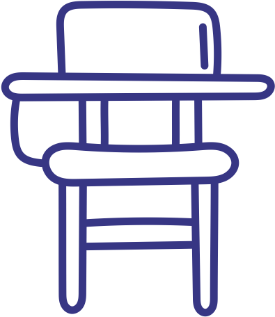 Drawn Chair Classroom - Como Dibujar Un Escritorio (512x512)