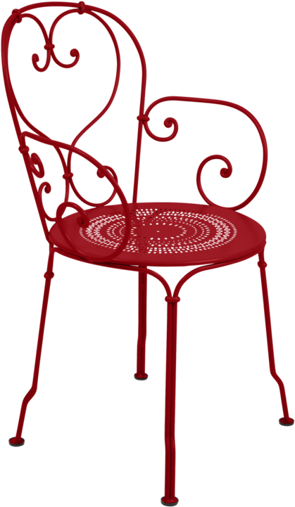 1900 Armchair, Garden Metal Armchair, Outdoor Furniture - Chaise Fermob (760x760)