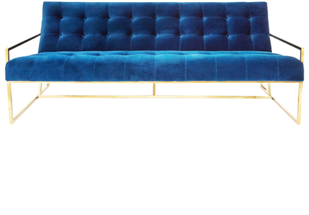 Madrid Double Seater Couch - Couch Samt Blau (450x450)