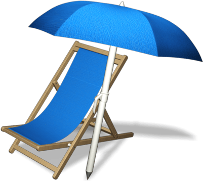 Beach Chair Clipart 70898 Beach Lounge Chair Transparent - Summer Icon (400x400)