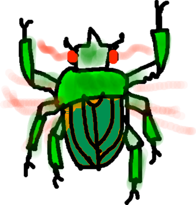 Enemy 2 - Drawing - Cartoon (391x409)