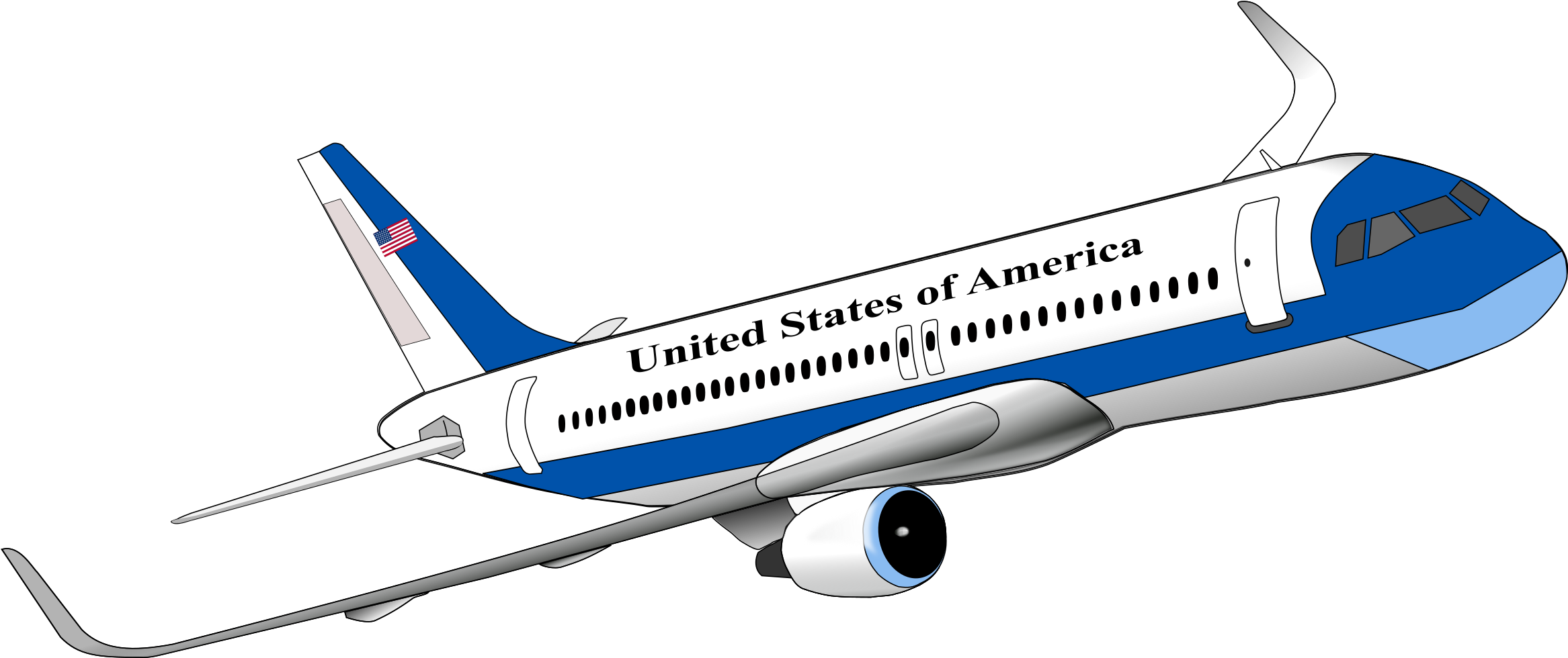 Big Image - Air Plane Clipart (2400x1662)