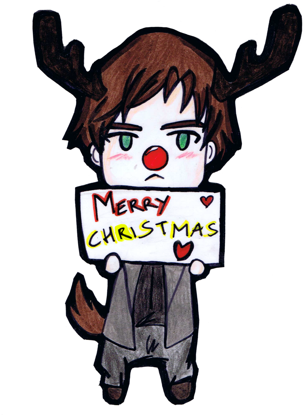 Alan Wish You A Merry Christmas By Emme-gray - Cartoon (1024x1463)