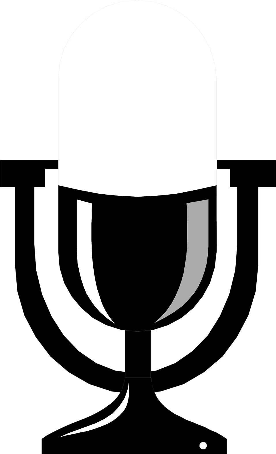 Free Stock Photo - Radio Microphone Clip Art (958x1577)