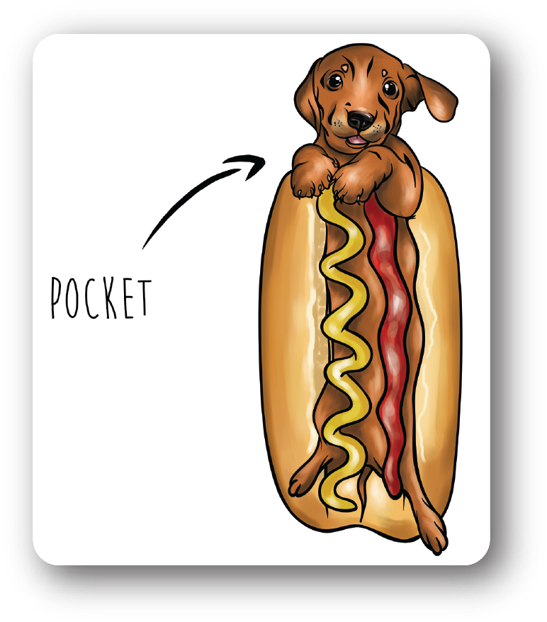 Mar Hot Dog Pocket - Airedale Terrier (1250x1250)