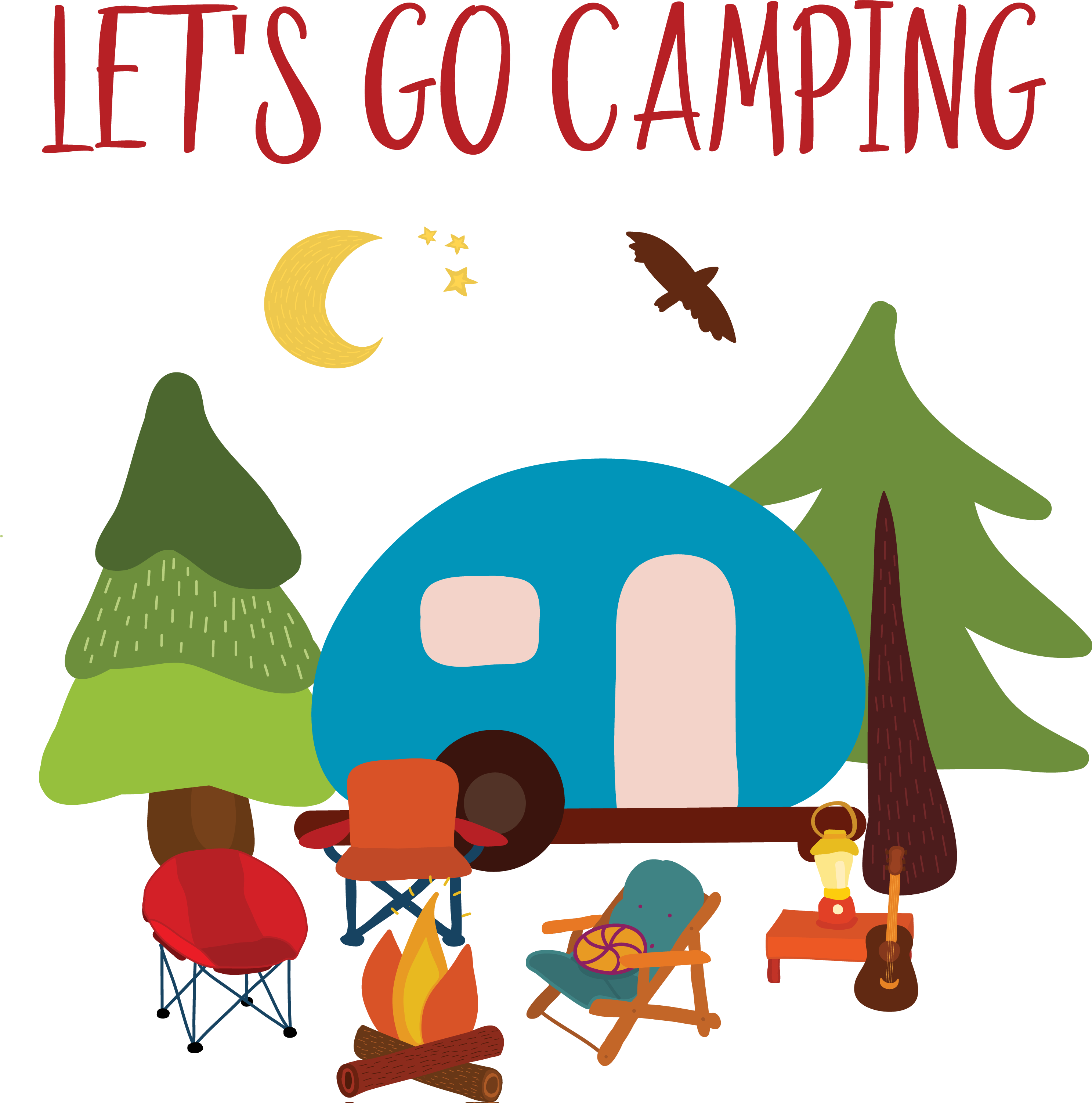 We Have Everything You And Your Family Will Need To - Lets Go Camping (2974x3003)