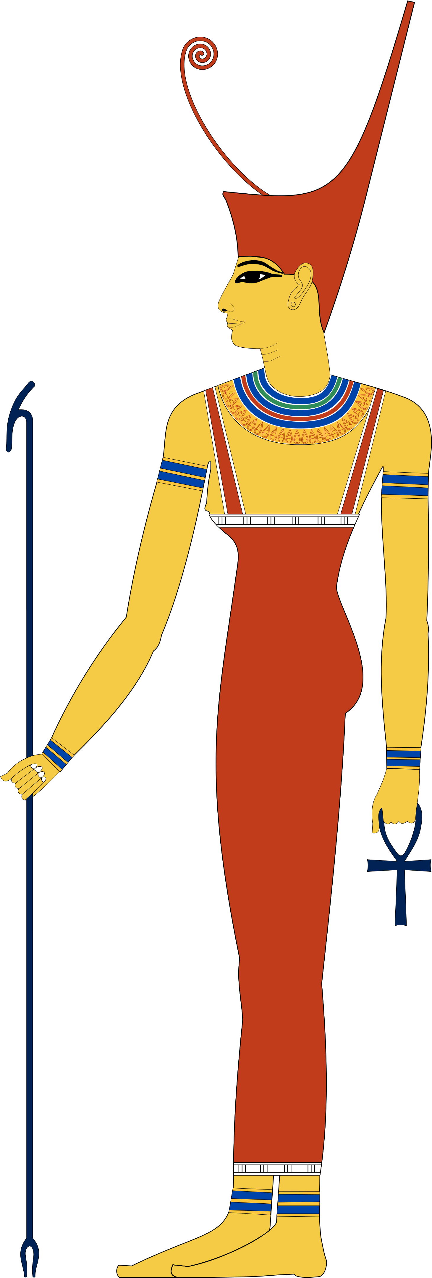 Open - Mut Egyptian Goddess (2000x4400)
