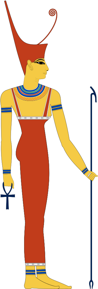 Neith With Red Crown Mirror - Egyptian God Isis (465x1023)