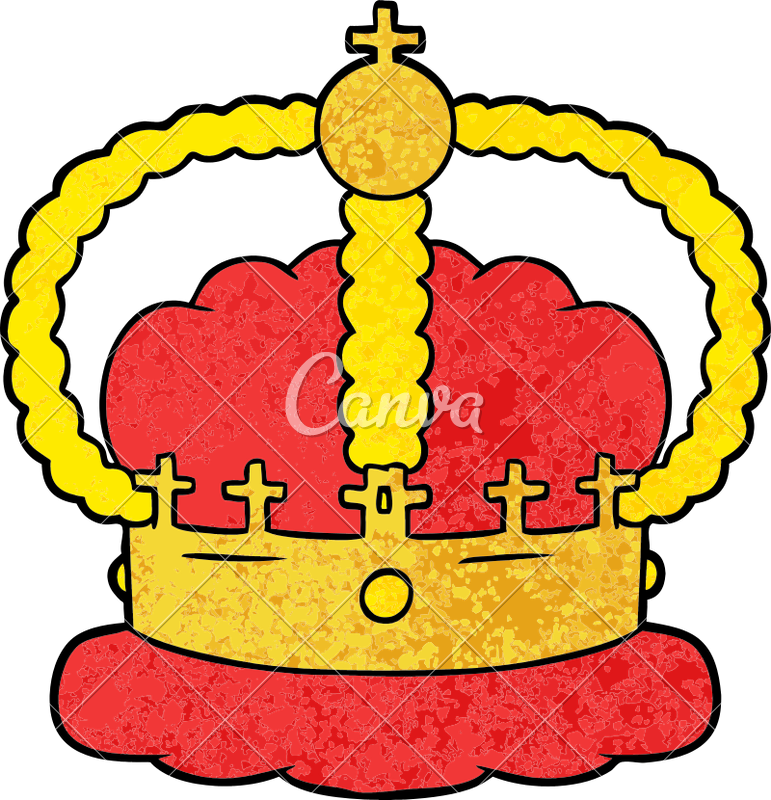 Cartoon Crown Vector Illustration - Cartoon Crown Vector Illustration (771x800)