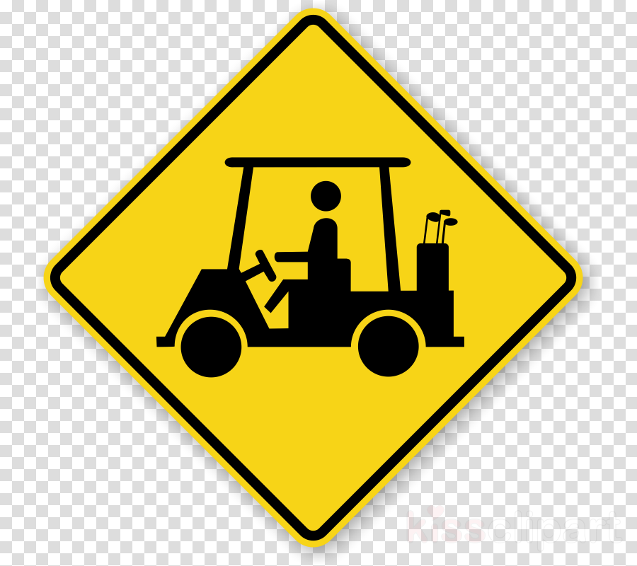 Golf Cart Sign Clipart Golf Buggies Traffic Sign - Golf Cart Street Signs (900x800)