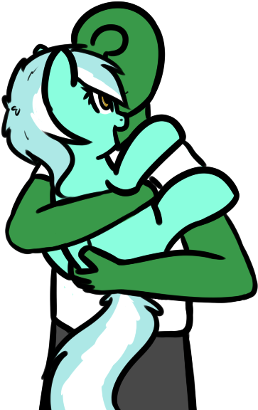Neuro, Duo, Female, Happy, Holding A Pony, Hug, Human, - Neuro, Duo, Female, Happy, Holding A Pony, Hug, Human, (499x635)